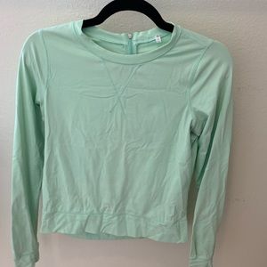Mint lulu long sleeve with back zipper